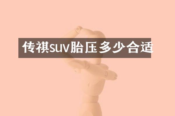 传祺suv胎压多少合适