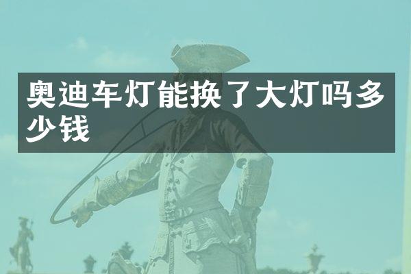 奥迪车灯能换了大灯吗多少钱