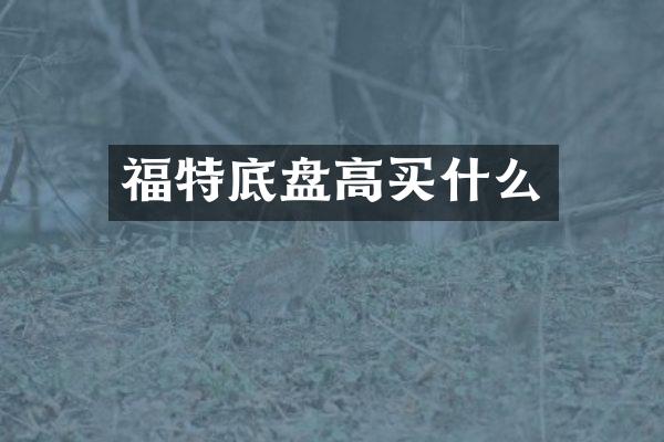 福特底盘高