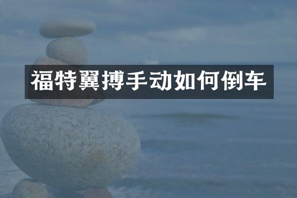 福特翼搏手动如何倒车