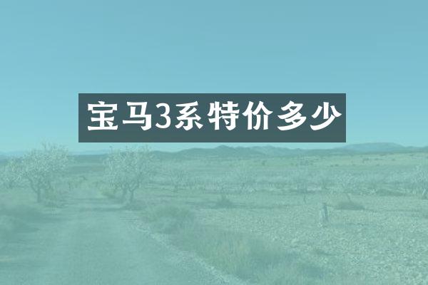 宝马3系特价多少