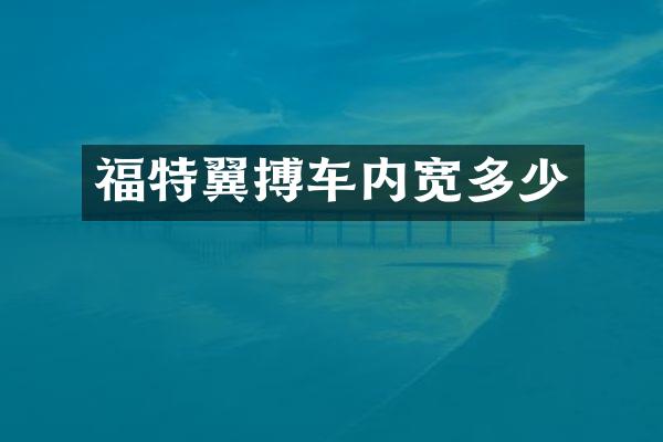 福特翼搏车内宽多少
