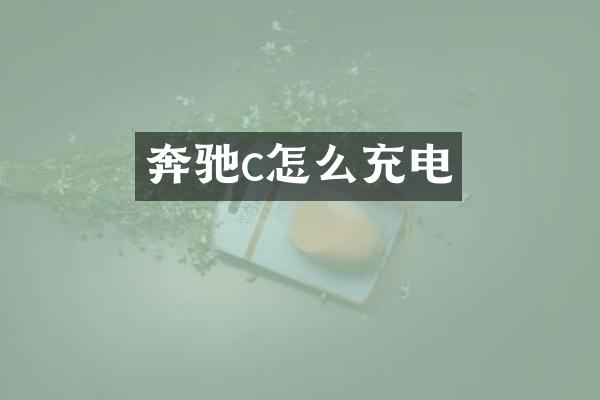 奔驰c怎么充电