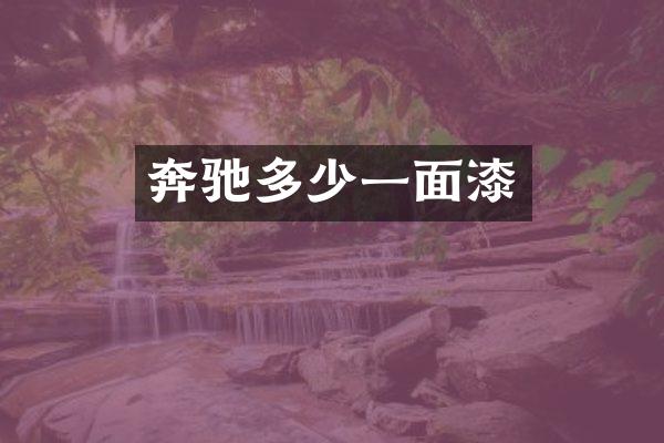 奔驰多少一面漆