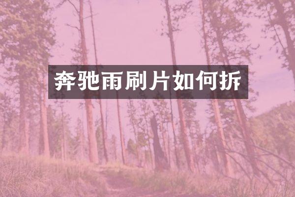 奔驰雨刷片如何拆