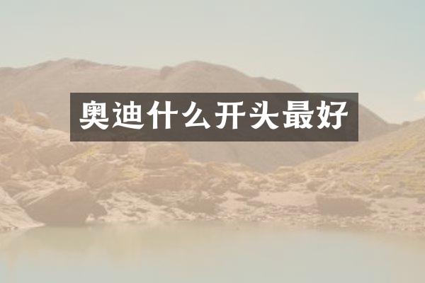 奥迪什么开头最好