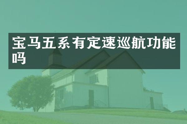 宝马五系有定速巡航功能吗