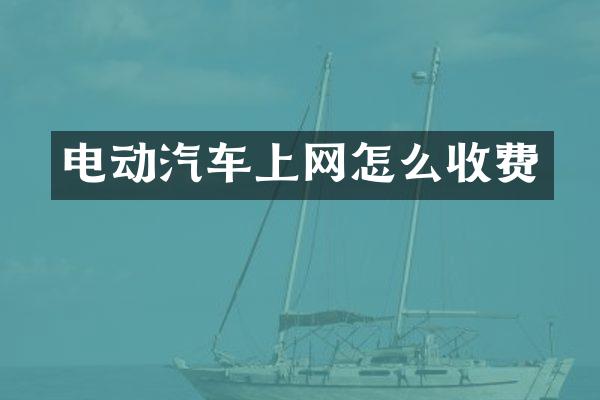 电动汽车上网怎么收费