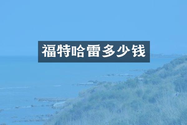 福特哈雷多少钱