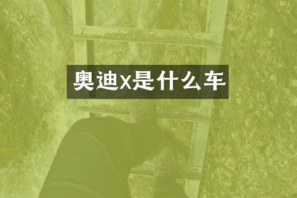 奥迪x是什么车