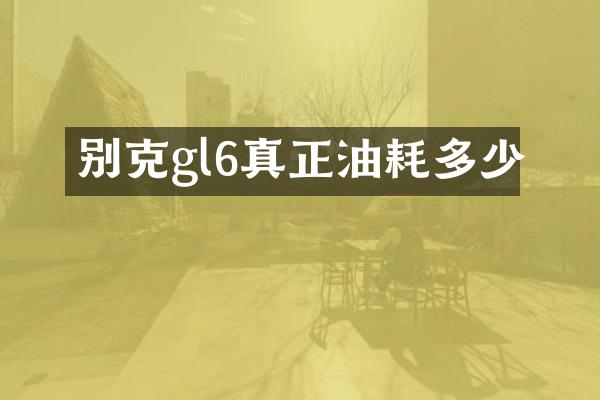别克gl6真正油耗多少