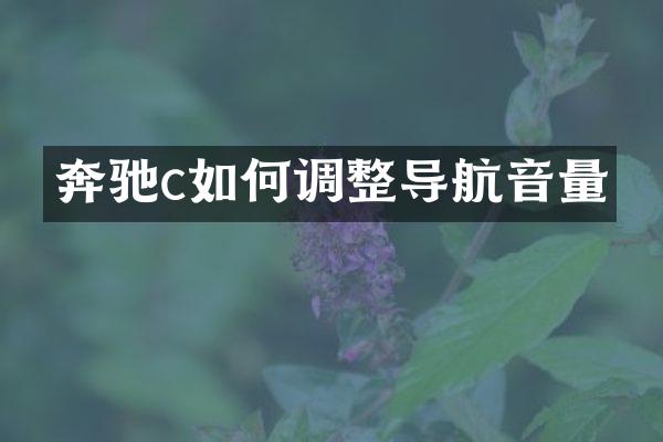 奔驰c如何调整导航音量