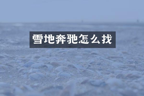 雪地奔驰怎么找