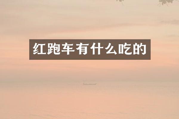 红跑车有什么吃的