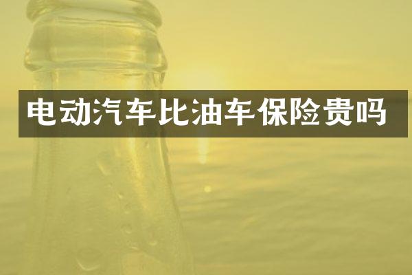 电动汽车比油车保险贵吗
