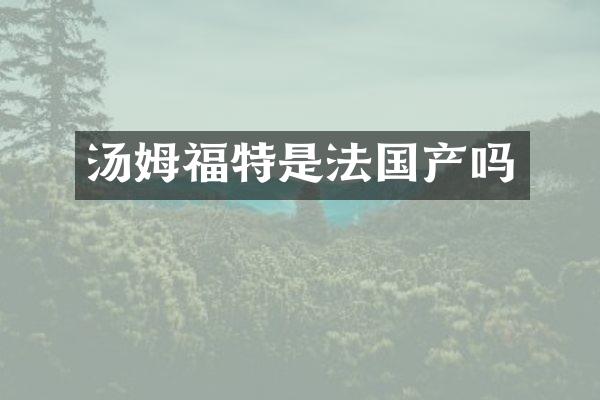 汤姆福特是法国产吗