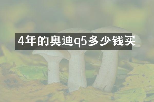 4年的奥迪q5多少钱买