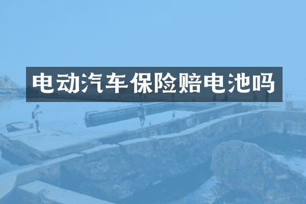 电动汽车保险赔电池吗