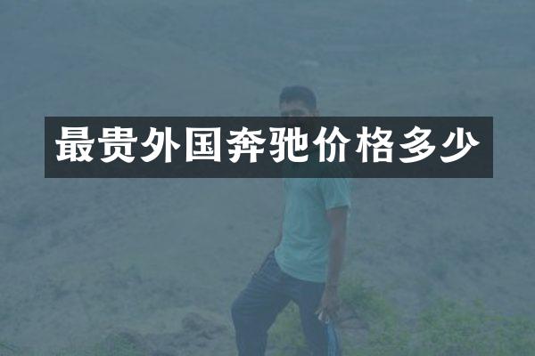 最贵外国奔驰价格多少