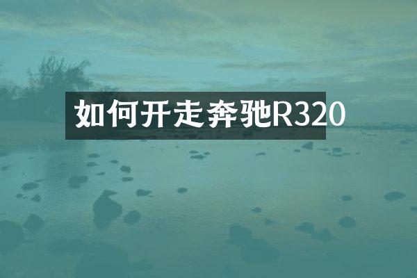 如何开走奔驰R320