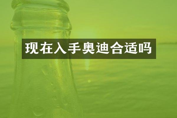 现在入手奥迪合适吗