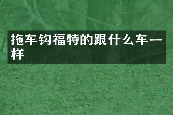 拖车钩福特的跟什么车一样