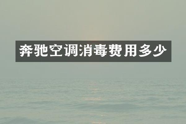 奔驰空调消毒费用多少