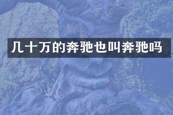 几十万的奔驰也叫奔驰吗