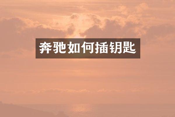 奔驰如何插钥匙