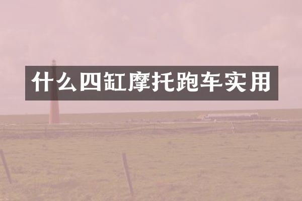 什么四缸摩托跑车实用