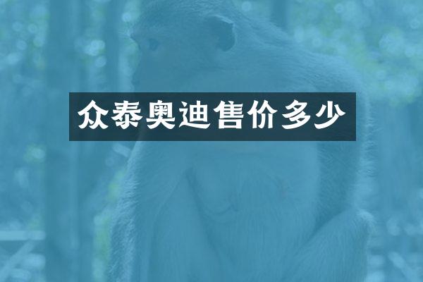 众泰奥迪售价多少