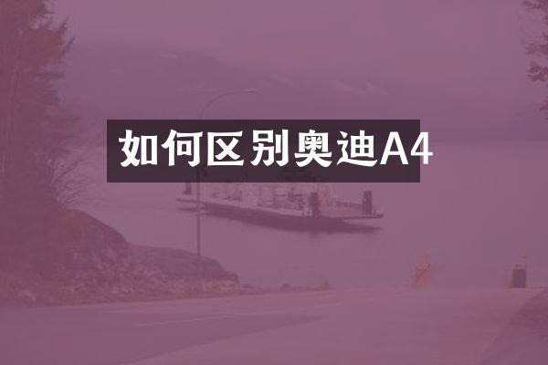 如何区别奥迪A4