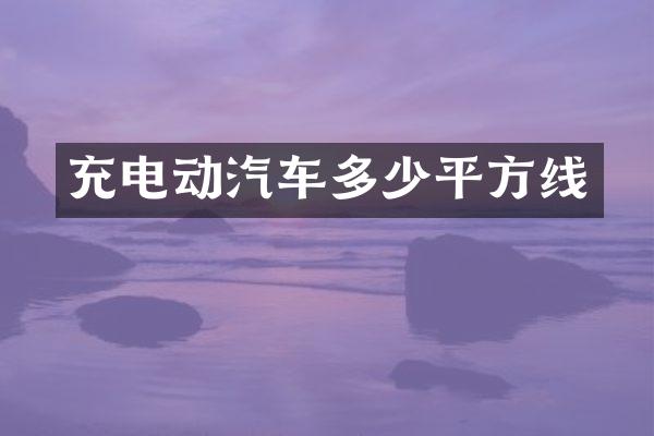 充电动汽车多少平方线