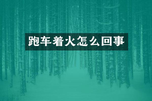 跑车着火怎么回事