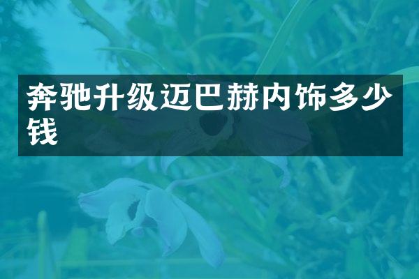 奔驰升级迈巴赫内饰多少钱