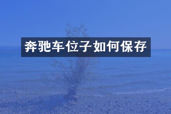 奔驰车位子如何保存
