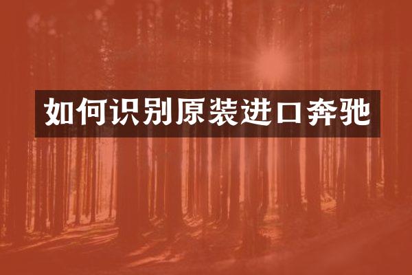 如何识别原装进口奔驰