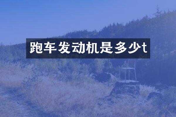 跑车发动机是多少t