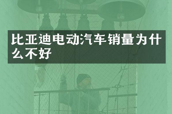 比亚迪电动汽车销量为什么不好