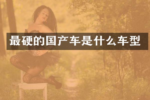 最硬的国产车是什么车型