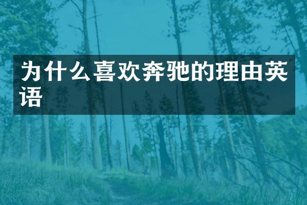 为什么喜欢奔驰的理由英语