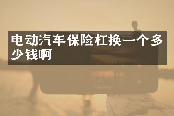 电动汽车保险杠换一个多少钱啊
