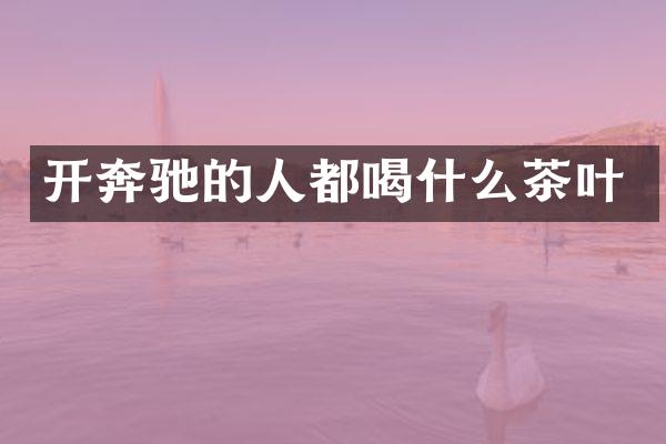 开奔驰的人都喝什么茶叶