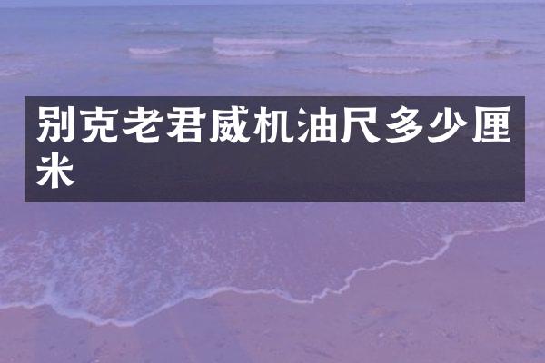 别克老君威机油尺多少厘米