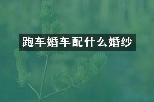 跑车婚车婚纱