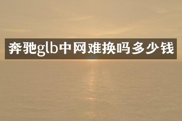 奔驰glb中网难换吗多少钱