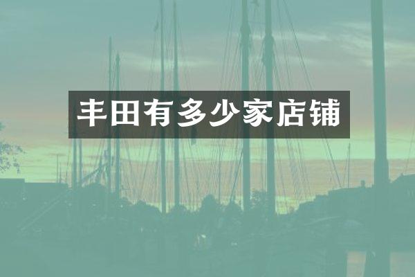 丰田有多少家店铺