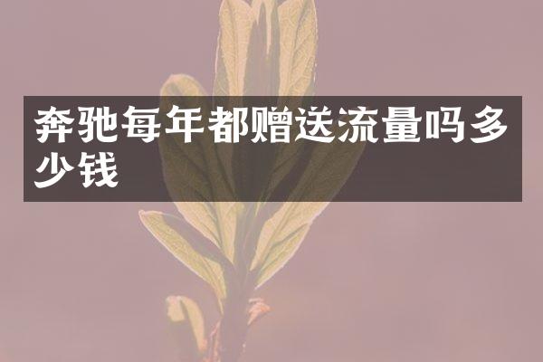 奔驰每年都赠送流量吗多少钱