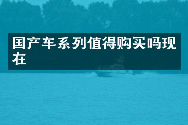 国产车系列值得购买吗现在