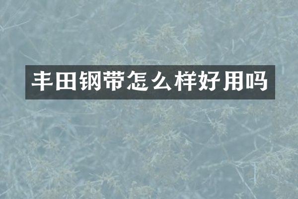 丰田钢带怎么样好用吗